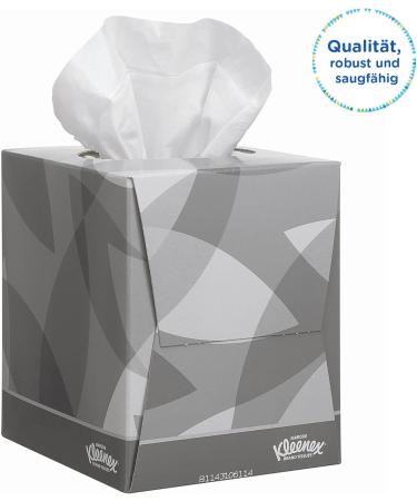 Kleenex Cosmetics Handkerchief Box 8834 - Soft Robust & Absorbent 2-Layer White Tissue (12 Boxes x 88 Leaves) - Perfume-Free Ideal for International Shipping - Buy Online on GoSupps.com