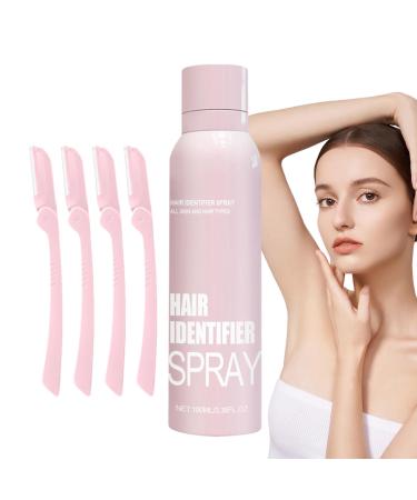 Hair Identifier Spray for Face Shaving | Skin Body Hair Identifier Spray for Dermaplaning | No Irritation Quick Depilatory Hair Identifier Soothing Spray for Face 1 Set