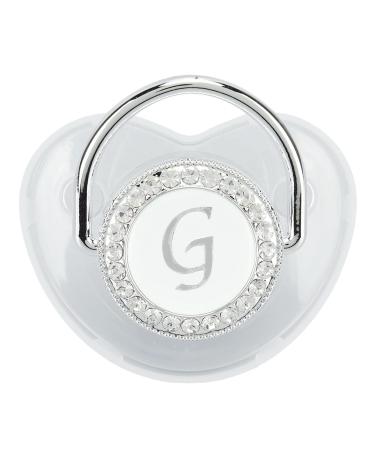 Baby Pacifier Practical Silicone Baby Pacifier for Toddlers 6-18 Months (Letter G)