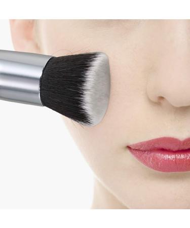 Trixes Flat Top Kabuki Makeup Brush - Premium Synthetic Blender for Concealer Powder Cream & Liquid - 1 Pack - Buy Online on GoSupps.com
