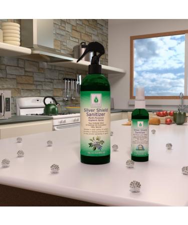 Silver Shield Sanitizer - All Natural Colloidal Silver MicroCleanser 12 oz - Buy Online on GoSupps.com