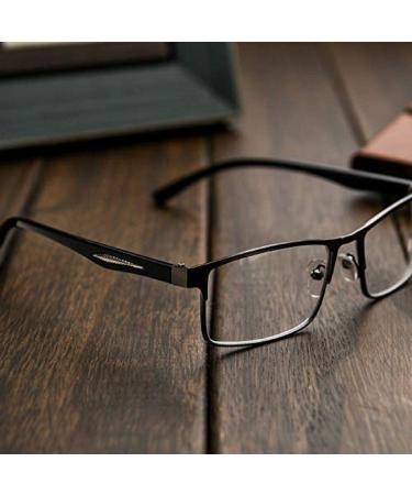 EgBert Fashion Black Nearsighted Glasses - Metal Full Frame Myopia Glasses -1.5 | Stylish Comfortable International Shipping - Buy Online on GoSupps.com