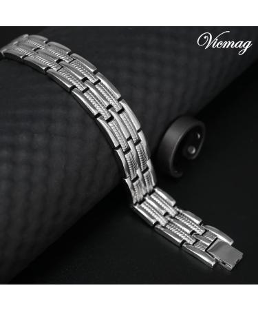 Vicmag Titanstahl Magnetic Hardship Men - Ultra-Strength Double-Row Magnets with Adjustment Tools & Gift Box - Wheat Silver - Buy Online on GoSupps.com