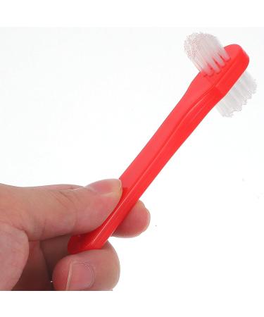 Minkissy 4-Piece Dual Head Toothbrush Set | Hard Prosthesis Cleaning Brushes for Dentures | Effective Denture Care & Oral Hygiene - Buy Online on GoSupps.com