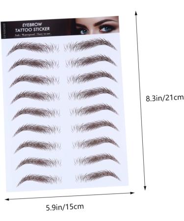 Beavorty 12 Pcs Eyebrow Stickers Tool Waterproof Makeup Imitation Eyebrow Make up Makeup Tools 4d - Buy Online on GoSupps.com