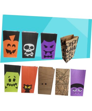 SEWOART 12pcs Bag Halloween Tote Tag Pumpkin Pouch Candy Decorate - Buy Online on GoSupps.com
