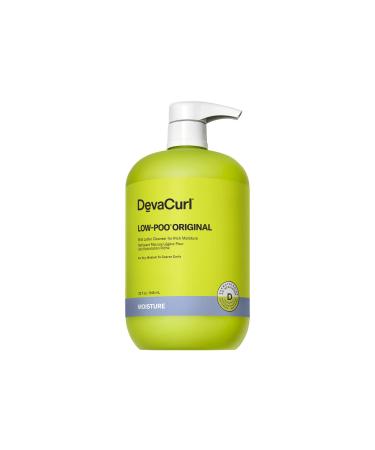 Deva Curl Low-Poo Original Mild Lather Cleanser for Rich Moisture | Hydrates | Enchances Curl Shape | All Curl Types Low-Poo Original | 32 fl oz