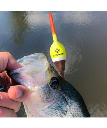 XFISHMAN Balsa Fishing Floaters & Spring Bobbers Kit - 10 Pack Assortment for Crappie, Panfish, Walleyes - America's Classic Tackle Floats - Buy Online on GoSupps.com