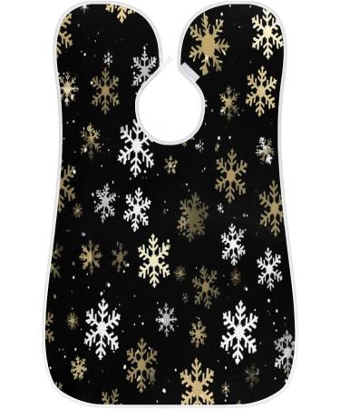 Snowflake Beard Bib Apron | Beard Hair Catcher for Men | Perfect Gifts for Dad & Husband | Fathers Day Anniversary & Christmas - Buy Online on GoSupps.com