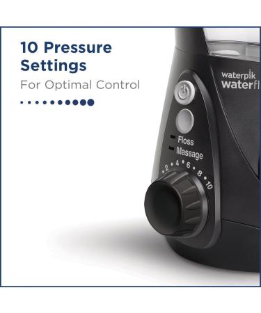 Waterpik Ultra Professional Water Flosser - 7 Tips, 10 Settings, Dental Plaque Removal Tool - Black (WP-662UK) - 2pin UK Bathroom Plug - Buy Online on GoSupps.com