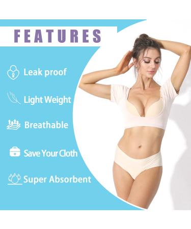 Sweatproof Underarm Sweat Vest for Women - Breathable Armpit Sweat Guard - Washable Armpit Shields - Skin Color, Medium (1 Pack) - Buy Online on GoSupps.com