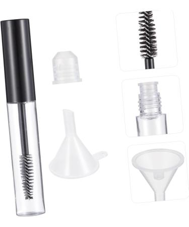 Beavorty 3 Sets Mascara Tube Funnel Mascara Sample Containers Clear Lash Mascara DIY Mascara Plastic Black - Buy Online on GoSupps.com