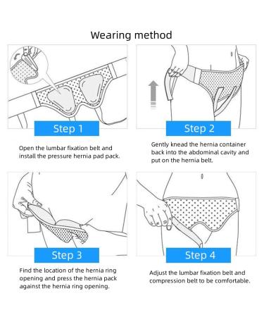 DZOZO Hernia Support Belt Flexible Hernia Belt for Men and Women Hernia Guard Inguinal Belt Adjustable Hernia Support Relief Waist Strap with 2 Removable Compression Pads - Buy Online on GoSupps.com