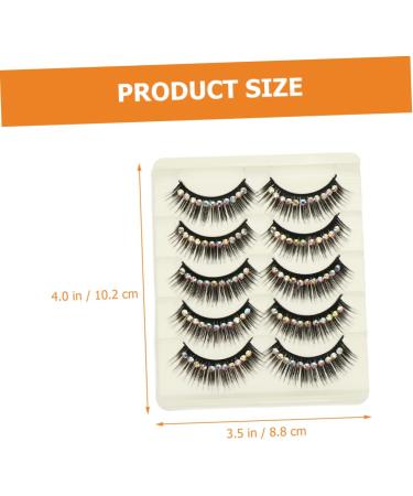 DRESSOOS 10 Pairs Diamond False Eyelashes Exaggerated Eyelashes False Lash Gems Eyelash Cosmetic Lashes Performance Eyelash Women Eyelash Rhinestone Eyelashes Lash Extensions Fake Lashes - Buy Online on GoSupps.com