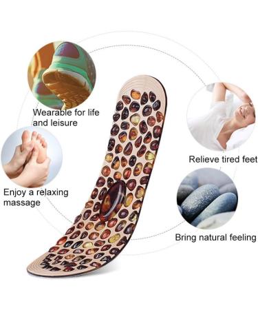 Foot Massage Insoles - Cobblestone Acupressure Reflexology Therapy Insoles for Men & Women | Comfort & Decompression - Buy Online on GoSupps.com