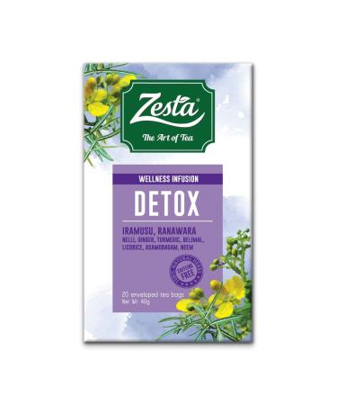 Zesta Wellness Infusions 100% Natural Detox Tea - 20 Tea bags - Buy Online on GoSupps.com