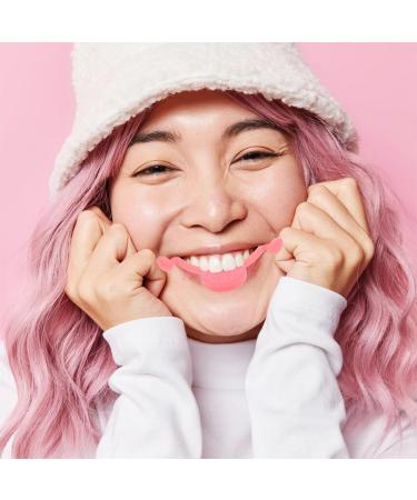 Ipetboom Lot de 2 Appareils d'Entra nement au Sourire en Silicone Rose Correcteurs Ajustables des Muscles du Visage L vres Outils d'Exercice pour Fossettes et Soin Domicile - Buy Online on GoSupps.com