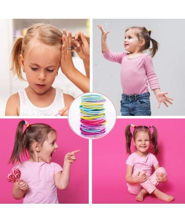 200pcs Toddler Girls Hair Ties | Elastic Bands for Kids Hair - Small & Thin - Buy Online on GoSupps.com