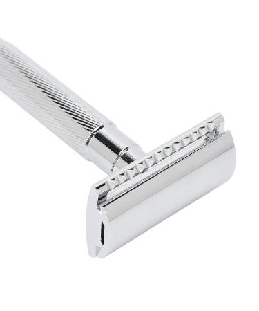High Durability Double Edge Safety Razor - Ideal for Travel Hotels & Home (Silver) - Buy Online on GoSupps.com