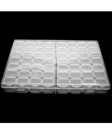 Vadillo 2X 56 Grid Storage Tool Diy Removable Clear Plastic Organizer Nail Art Rhinestone - Buy Online on GoSupps.com