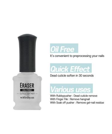 Withshyan Oil-Free Cuticle Remover Liquid - Quick Dry Softener for Nail Care - 0.5 Fl Oz - Buy Online on GoSupps.com