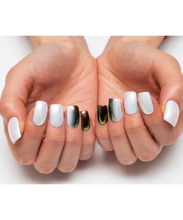 PrettyDiva Iridescent Nail Powder - Mermaid Unicorn Chrome Nails Powder for Nail Art - Buy Online on GoSupps.com