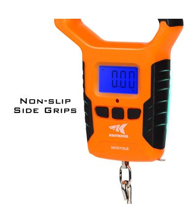 KastKing Fish Scale  Water Resistant Digital Scale with Ruler  110lb Capacity  Dual Mode  Pounds/Ounces & Kilograms  Light  Strong ABS Frame  Non-Slip Handle  Retractable 38 inch Tape Measure - Buy Online on GoSupps.com