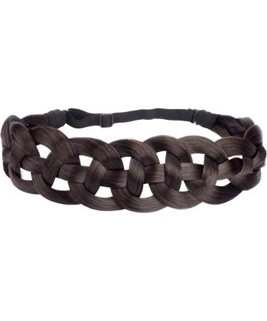 Gledola Hollow out Synthetic Hair Braided Headband Hairpiece Women Girl Beauty accessory for Women (Brunette Brown) - Buy Online on GoSupps.com