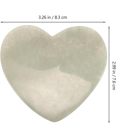 Balue Heart-Shaped Gua Sha Tool | Natural Jade Face & Body Massage Device for Relaxation & Beauty - Buy Online on GoSupps.com
