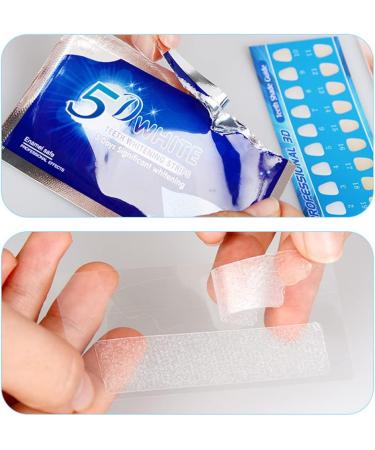 5D Teeth Whitening Strips | 28 Strips | Effective & Sensitive | Reduce Sensitivity | Teeth Whitener - Buy Online on GoSupps.com