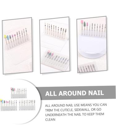 minkissy 3 Sets Nail Polisher Nail Drills for Acrylic Nails Professional Manicure Nail Drill Bits Power Tools Manicure Trimming Polishing Heads Efficient Alloy Tungsten Steel Tapa - Buy Online on GoSupps.com