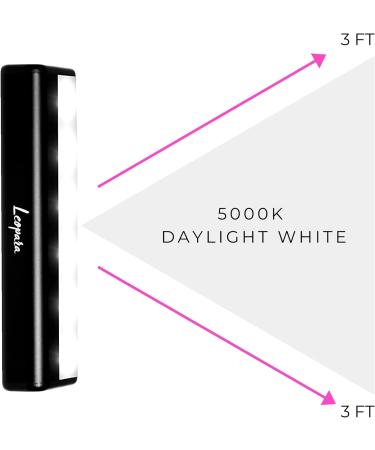 Leopara Makeup Lighting System - Set of 4 Portable LED Vanity Lights | Wireless & Rechargeable | Bright Lighting for Any Mirror | Leopard Lux Travel Case - Buy Online on GoSupps.com