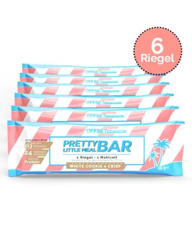 Pretty Little Meal Bar White Cookie & Crisp - Delicious 213 Cal Protein Bar by Offset Nutrition | 6 Pieces - Buy Online on GoSupps.com