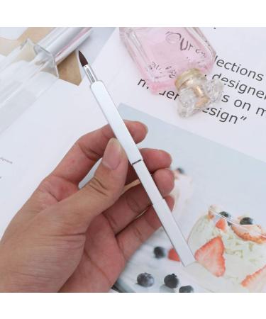 Minkissy Lipstick Applicator Retractable Travel Plate White Makeup Brush Tool - Buy Online on GoSupps.com