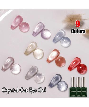 DIY Nail Varnish UV Nail Gel Colorful Nail Phototherapy Gel Crystal Cat Eye Gel Manicure Gel Nail Polish - (Color: 1) - Buy Online on GoSupps.com