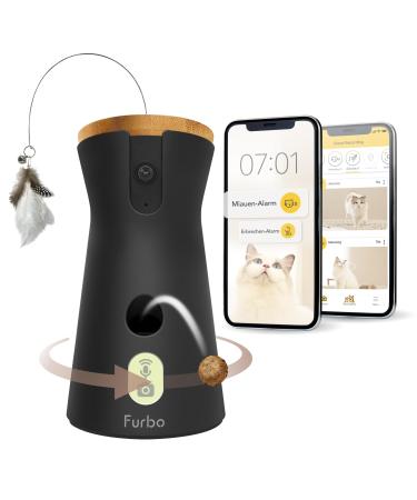 Furbo 360 cat kamera premium security package- subscription required Intelligent camera for cats for cats with a spring-cutting toy 360 view treat vomiting & meau detection home emergency cat kamera- subscription required - Buy Online on GoSupps.com