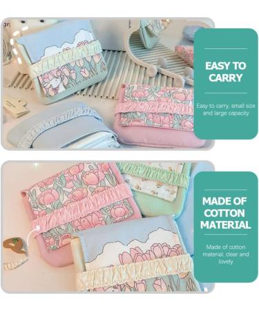 Buy Healeeved 4-Piece Tote & Storage Bag Set for Women | Tampon Coin & Bandage Organizer | Portable Suede Handbag for Menstruation & Daily Use - Buy Online on GoSupps.com