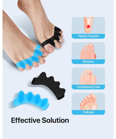 ZooNut Toe Separator 4-Pack - Toe Spacers & Straighteners for Bunions - Bunion Corrector for Foot Pain Relief & Plantar Fasciitis - Buy Online on GoSupps.com