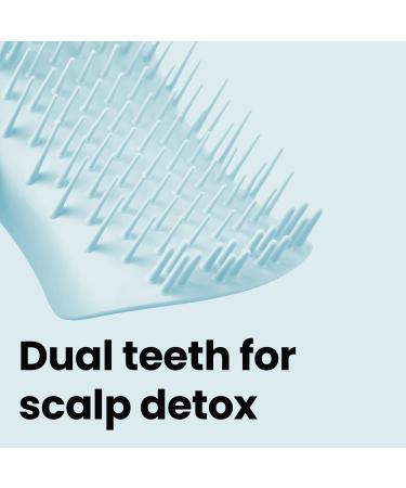Tangle Teezer Scalp Peeling & Massager | Detoxify & Reduce Deposits | Non-Slip Handle | Ideal for Wet or Dry Hair | Innovative Seafoam Blue - Shop Internationally - Buy Online on GoSupps.com