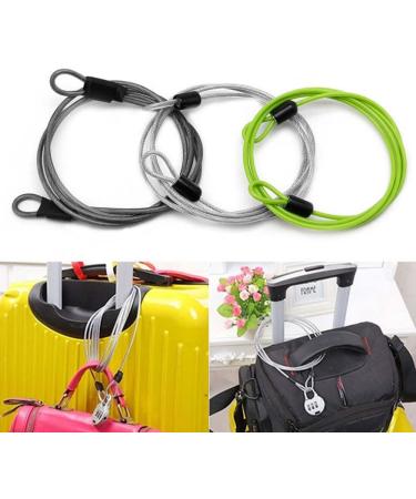 GOOTRADES 3 Pack Outdoor Travel Security Loop Cable Lock Lightweight Tiny U-Lock (2mm 40 Inch Long) - Buy Online on GoSupps.com