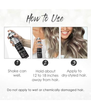 Jerome Russell Temporary Hair & Body Glitter Spray - Travel Size Lightweight Shimmery Glow for Hair Skin & Clothing - 2.2 oz Multi-Color Pack - Buy Online on GoSupps.com