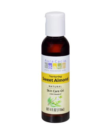 Aura Cacia Natural Skin Care Oil Sweet Almond 4fl oz