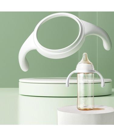 Buy Honhoha White Silicone Baby Bottle Holder | Universal Handles for Wide Neck & Glass Bottles | Safe & Durable - Buy Online on GoSupps.com