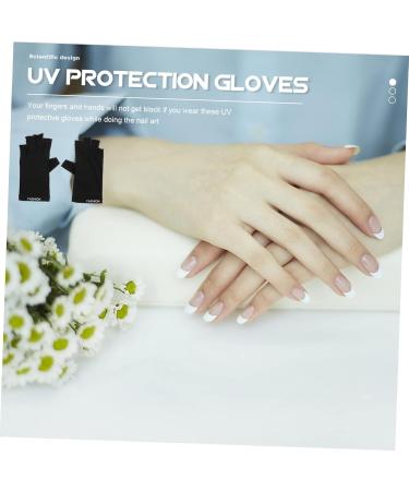 minkissy 5 Pairs Nail Protection Gloves Uv Nail Lamp Gloves Nail Polish Gloves Manicure Supplies Manicure Nail Mittens Women Nail Art Gloves Uv Hand Protector Nylon Miss Anti-uv Hand Guard - Buy Online on GoSupps.com
