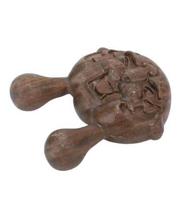 Buy Verdant Touch Sandalwood Wide Tooth Massage Comb Portable Tiger Shape Wooden Massager for Face & Body | International Shipping Available - Buy Online on GoSupps.com