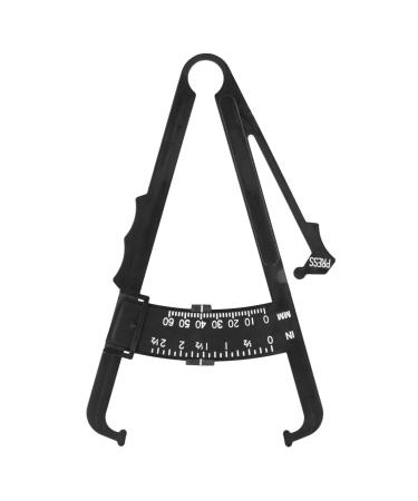 Black Plastic Body Fat Caliper Unisex Skinfold Body Caliper Body Device For Accurately Measuring Monitoring For Body Fat(Centimeter)