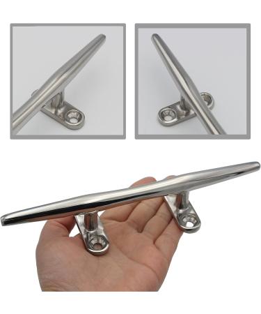 VEITHI 316 Stainless Steel Boat Cleat Set - 8 and 10 Open Base Cleats (1, 2, or 4 Pack) with Stainless Steel Screws - Ideal for Boat Dock - 8 4-Pack - Buy Online on GoSupps.com