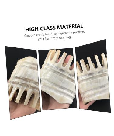 Tovinanna Horn Massage Comb - Portable Hair Wash & Acupuncture Point Comb for Ultimate Relaxation - Buy Online on GoSupps.com