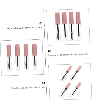 DOITOOL 4pcs Eyeliner Stick Mascara Wands Empty Lip Gloss Tube Eyelash The Pet Cream Pink Lip Balm Travel 1 g (Pack of 1) Pink - Buy Online on GoSupps.com