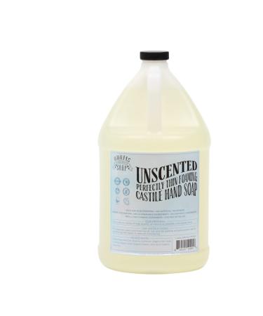 Adams Handmade Soap Thin Castile Foaming Liquid Hand Soap 1 Gallon Refill - Unscented Unscented 128 Fl Oz (Pack of 1)
